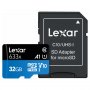 Карта памяти  32GB microSDHC class 10 UHS-I 633x A1 V10 Lexar с адаптером SD