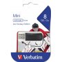 Флешка USB  8GB 2.0 Verbatim Mini Graffiti Edition Hockey