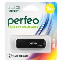 Флешка USB 16GB 2.0 Perfeo C05 Black
