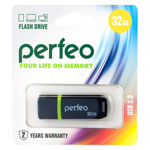 Флешка USB 32GB 2.0 Perfeo C11 Black