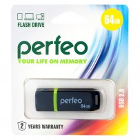 Флешка USB 64GB 2.0 Perfeo C11 Black