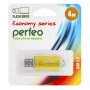 Флешка USB  4GB 2.0 Perfeo E01 economy series Gold