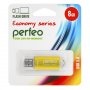 Флешка USB  8GB 2.0 Perfeo E01 economy series Gold