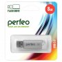 Флешка USB  8GB 3.0 Perfeo C14 metal series Silver
