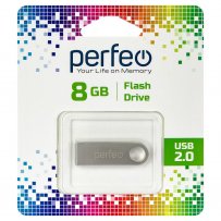 Флешка USB  8GB 2.0 Perfeo M07 Metal Series