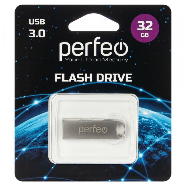 Флешка USB 32GB 3.0 Perfeo M08 Metal Series