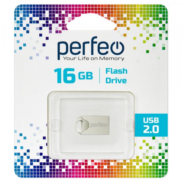 Флешка USB 16GB 2.0 Perfeo M10 Metal Series