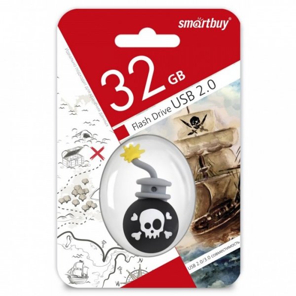 Флешка USB 32GB 2.0 SmartBuy Wild Bomb