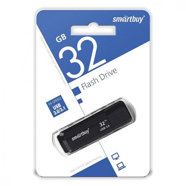 Флешка USB 32GB 3.0 SmartBuy Dock Black