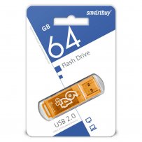 Флешка USB 64GB 2.0 SmartBuy Glossy Orange