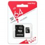 Карта памяти  64GB micro SDXC class 10 SmartBuy с адаптером SD LE
