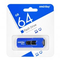 Флешка USB 64GB 2.0 SmartBuy STREAM Blue