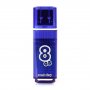 Флешка USB  8GB 3.0 SmartBuy Glossy Dark Blue