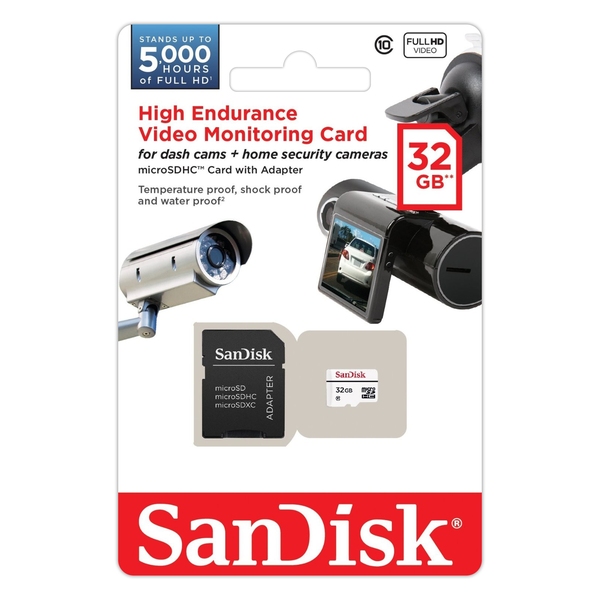 Карта памяти  32GB microSDHC class 10 SanDisk High Endurance Video Monitoring
