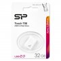 Флешка USB 32GB 2.0 Silicon Power Touch T08 White
