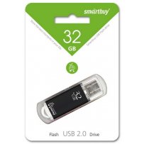 Флешка USB 32GB 2.0 SmartBuy V-Cut Black