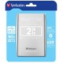 Внешний жёсткий диск HDD 2.5" USB 3.0 2 TB Verbatim Store\'n\'Go Silver