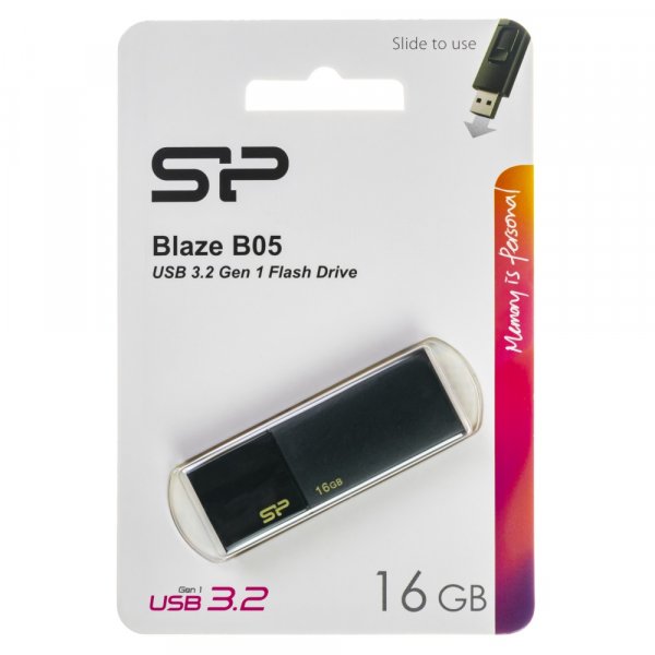 Флешка USB 16GB 3.0 Silicon Power Blaze B05 Black