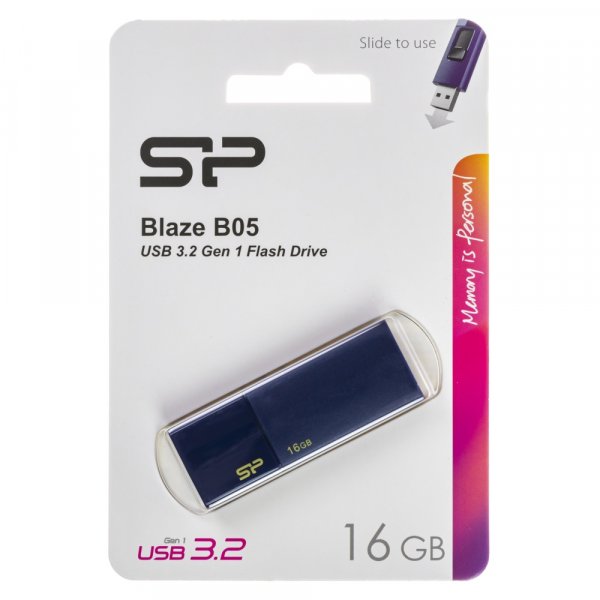 Флешка USB 16GB 3.0 Silicon Power Blaze B05 Deep Blue