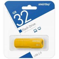 Флешка USB 32GB 2.0 SmartBuy CLUE Yellow