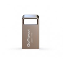 Флешка USB 64GB 3.0 GoPower MINI металл серебряный (1/50/1000)