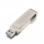 Флешка USB  128GB 3.0 GoPower MODERN Type-C (M) металл серый (1/50/1000)