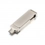 Флешка USB  128GB 3.0 GoPower MODERN Type-C (M) металл серый (1/50/1000)