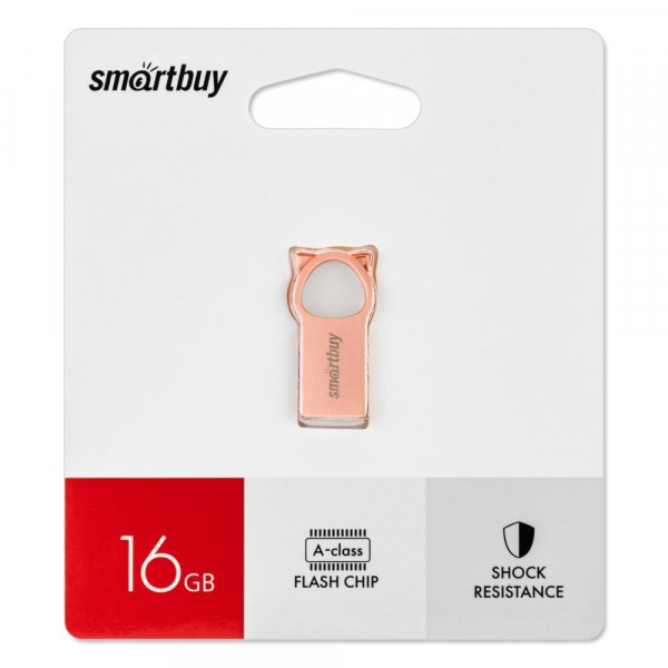 Флешка USB 16GB 2.0 SmartBuy MC5 Metal Kitty Pink