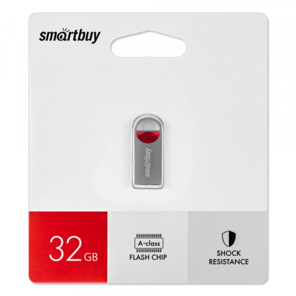 Флешка USB 32GB 2.0 SmartBuy MC8 Metal Red