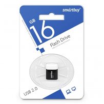 Флешка USB 16GB 2.0 SmartBuy LARA Black