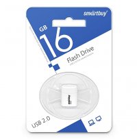 Флешка USB 16GB 2.0 SmartBuy LARA White
