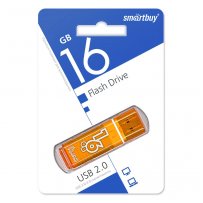 Флешка USB 16GB 2.0 SmartBuy Glossy Orange