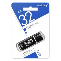 Флешка USB 32GB 2.0 SmartBuy Glossy Black