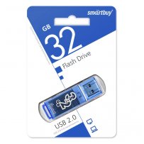 Флешка USB 32GB 2.0 SmartBuy Glossy Blue