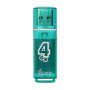 Флешка USB  4GB 2.0 SmartBuy Glossy Green