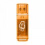 Флешка USB  4GB 2.0 SmartBuy Glossy Orange
