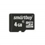 Карта памяти   4GB microSDHC class 10 SmartBuy без адаптера