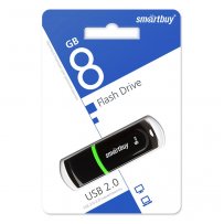 Флешка USB  8GB 2.0 SmartBuy Paean Black