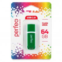 Флешка USB 64GB 2.0 Perfeo C11 Green