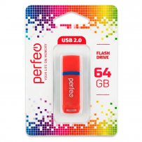 Флешка USB 64GB 2.0 Perfeo C11 Red
