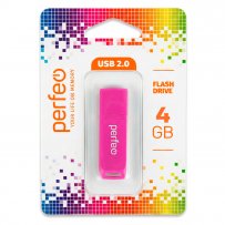 Флешка USB  4GB 2.0 Perfeo C11 Rosy