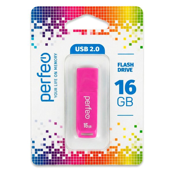 Флешка USB 16GB 2.0 Perfeo C11 Rosy