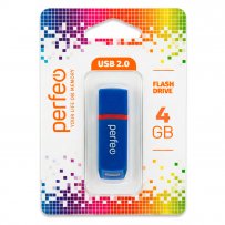 Флешка USB  4GB 2.0 Perfeo C11 Blue