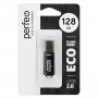 Флешка USB  128GB 2.0 Perfeo E01 economy series Black