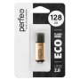 Флешка USB  128GB 2.0 Perfeo E01 economy series Gold