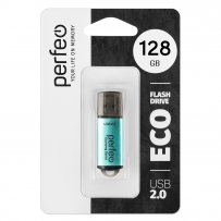 Флешка USB  128GB 2.0 Perfeo E01 economy series Green