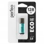 Флешка USB  128GB 2.0 Perfeo E01 economy series Green