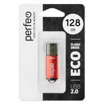 Флешка USB  128GB 2.0 Perfeo E01 economy series Red