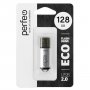 Флешка USB  128GB 2.0 Perfeo E01 economy series Silver