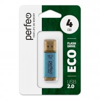 Флешка USB  4GB 2.0 Perfeo E02 economy series Blue